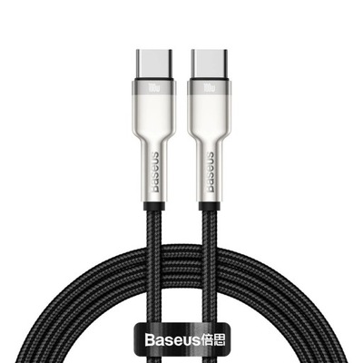 Kabel Baseus Cafule Series Metal Data USB-C / USB-C PD QC SCP 100W 5A 1m