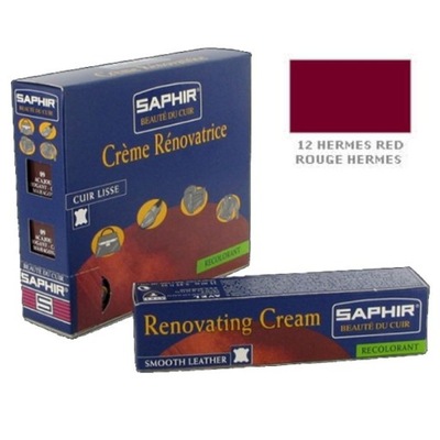 SAPHIR Renovating Creme Renowacja Skóry Hermes RED