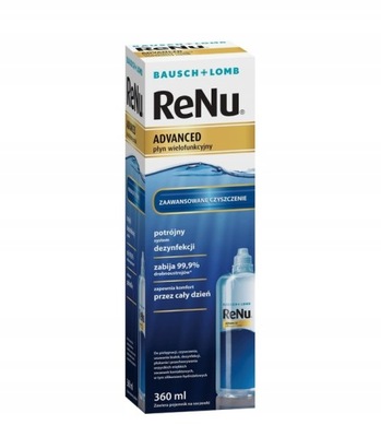 Płyn do soczewek ReNu Advanced 360 ml + Gratis 2x60ml