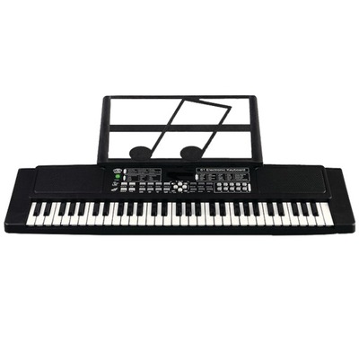 Elektrický keyboard pre začiatočníkov a pre deti MusicMate MM-02 čierny