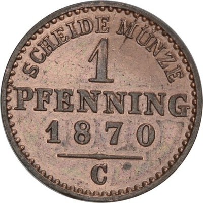 4.PRUSY, WILHELM I, 1 FENIG 1870 C