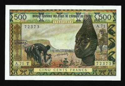 ZÁPADNÁ AFRIKA, TOGO 500 FRANKOV 1959 P-802Tm XF /AU VEĽMI ZRIEDKAVÉ