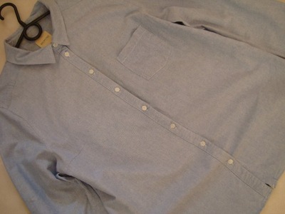 NIEBIESKA bawełniana koszula bluzka SELECTED r.44