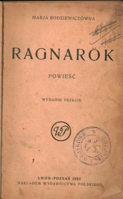 RAGNAROK - MARJA RODZIEWICZÓWNA - 1922