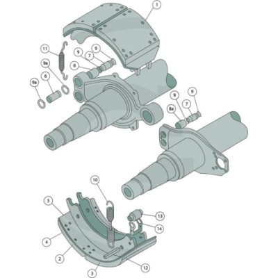 Arvin meritor тормозная колодка тормозная фото №1