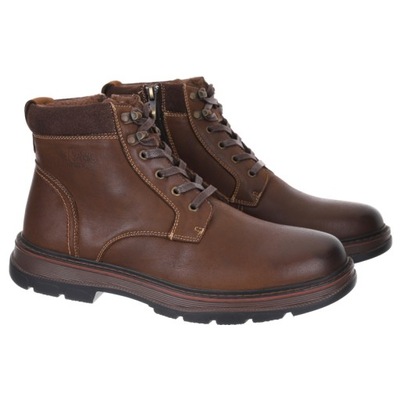 Trzewiki męskie Lee Cooper LCJ-23-33-3020M DARK BROWN R.42