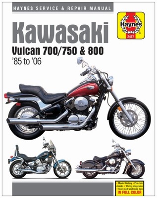 Kawasaki Vulcan VN 700 750 800 1985-06 instrukcja napraw Haynes 24h