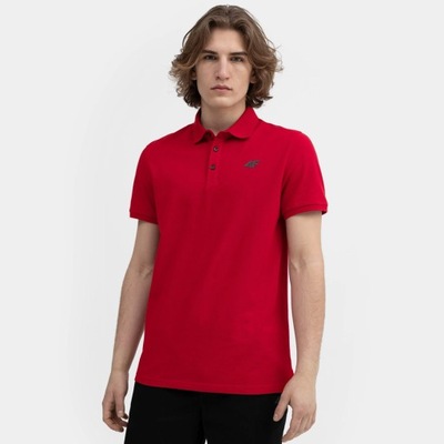 POLO 4F (L) Koszulka Męskie Czerwony