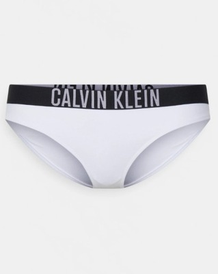 CALVIN KLEIN DÓŁ OD BIKINI BIAŁE Z LOGO XS SPI