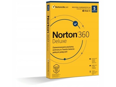 Norton 360 Delux 50GB PL 1 Użytkownik 5 Urządzeń