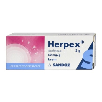 Krem Herpex na opryszczkę 2 g