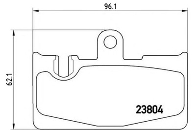 КОЛОДКИ ТОРМОЗНЫЕ LEXUS LS430 00- ЗАД BREMBO