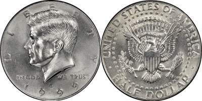 50 cent (1999) Half Dollar John F. Kennedy Mennica Denver