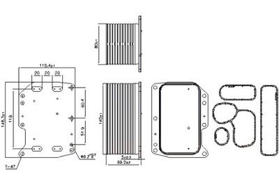 NISSENS RADUADOR ACEITES NISSAN NV400 PRIMASTAR X-TRAIL 3 OPEL  