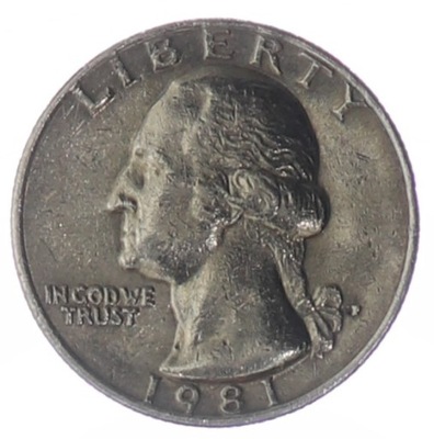 1/4 dolara Quarter Dollar - Waszyngton - P - 1981