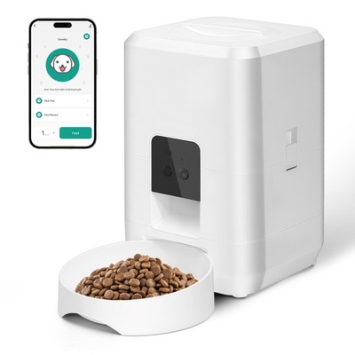 3L automatyczny karmnik dla zwierząt WiFi Auto dozownik karmy dla kotów na suchą karmę biały