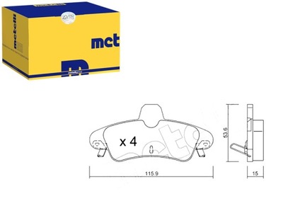 TRINKELĖS STABDŽIŲ METELLI 1129985 1204850 XS7J2M008 