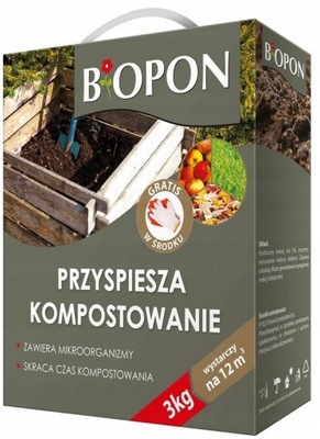 BIOPON Komposter przyspiesza kompostowanie 3kg