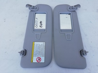 Kia ceed ii 2 12-15 захист сонячна сонцезахисний козирок фото №1
