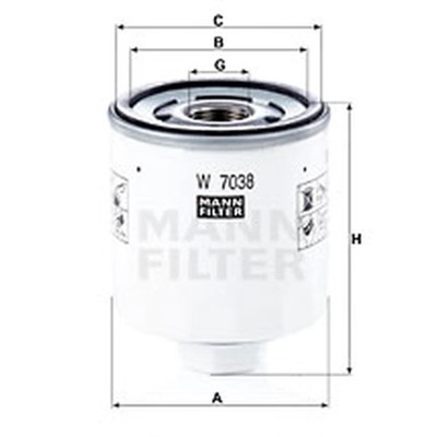 FILTRAS ALYVOS MANN-FILTER W 7038 