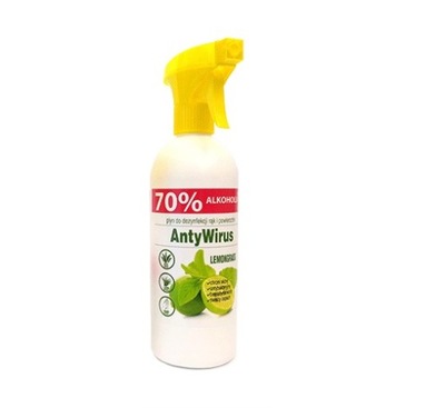 Płyn do dezynfekcji rąk Kala Lemongrass 70% 500ml