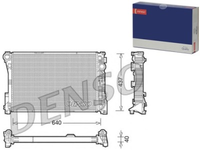 Радіатор двигуна denso 53968 фото №1