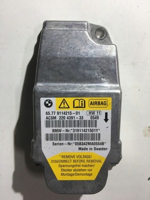 MODUŁ SENSOR AIRBAG BMW E60 E61 9114215