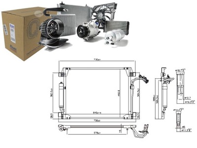 CONDENSADOR DE ACONDICIONADOR INFINITI M Q70 3.7 5.6 03.10- NISSENS  