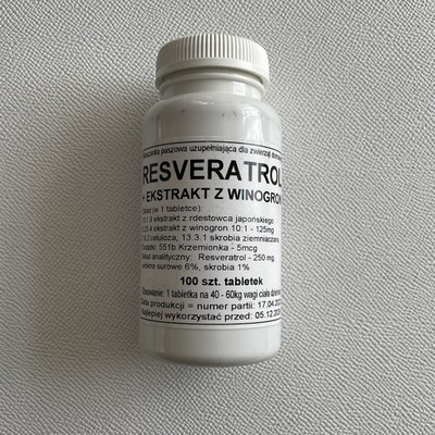 Resveratrol PODKOWA EKSTRAKT 100 SZT