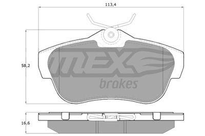 TOMEX BRAKES КОЛОДКИ ТОРМОЗНЫЕ FIAT SCUDO 07- ЗАД