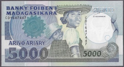 Madagaskar - 5000 franków 1988 (UNC)