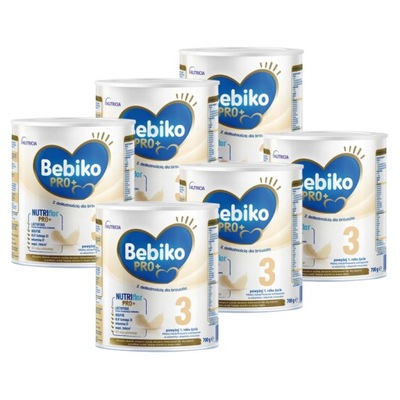 Bebiko Pro+ 3 powyżej 1. roku życia ZESTAW 6x700g