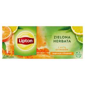 HERBATA ZIELONA LIPTON GREEN TEA CITRUS 25 sasz