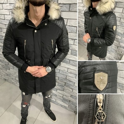 PHILIPP PLEIN r.L kurtka Parka LONG PP premium PP