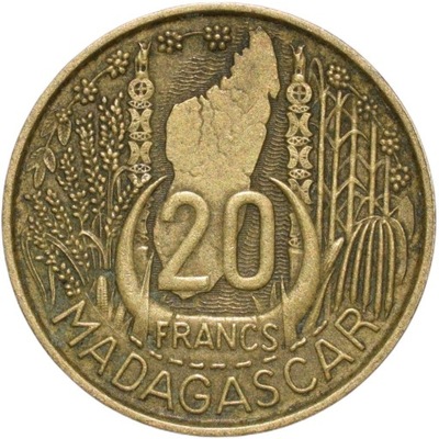 Madagaskar 20 franków 1953