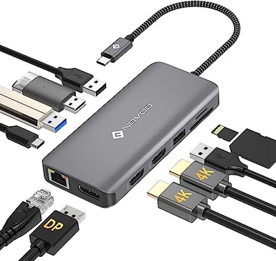 NOVOO HUB USB-C 11IN1 NVHUB11V1DPDNS