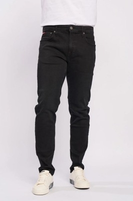 Męskie jeansy w kolorze ciemnej marchewki