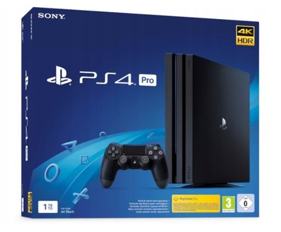 Playstation 4 PS4 PRO 1TB, Pad, Okablowanie