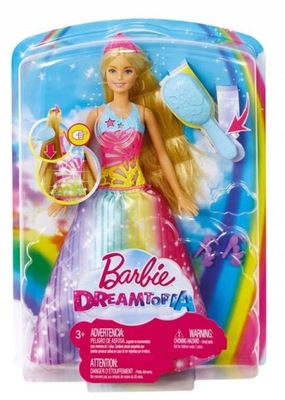 Barbie Magiczne Włosy Księżniczki Światła i dźwięk