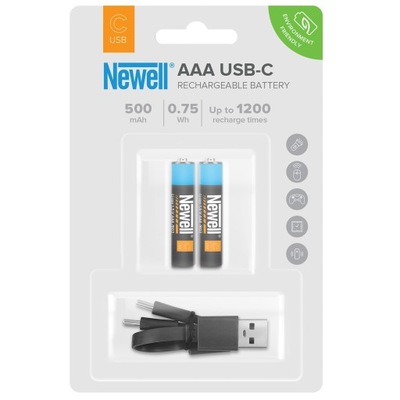 Akumulator Newell AAA USB-C 500 mAh 2 szt.