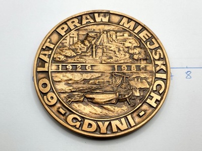 MEDAL 60 LAT PRAW MIEJSKICH GDYNI NR 1088