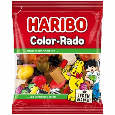 Żelki Haribo Color Rado Owocwe Lukrecja 175g z Niemiec