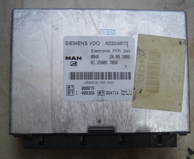 Бортовий комп'ютер блок керування ffr man tgx tgs 81.25805.7058 фото №1