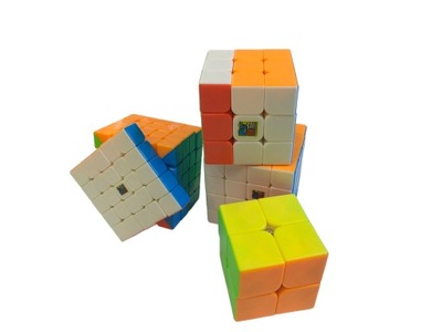 HJXDtech MOYU 4 pak kostka pakiet 2x2 3x3 4x4 5x5 w zestawie