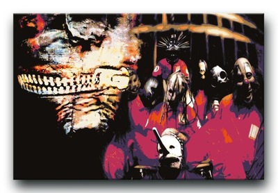 Slipknot - OBRAZ na płótnie 90x60 cm plakat