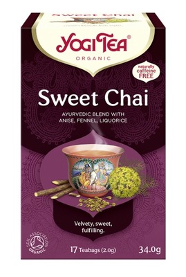Herbata Sweet Chai BIO 34g 17x2g - Yogi Tea
