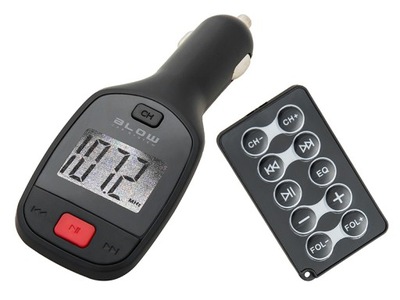 TRANSMITER SAMOCHODOWY FM USB SD TF MP3 + PILOT