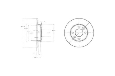 Delphi гальмівні диски гальмівні 2szt dacia logan logan mcv фото №1