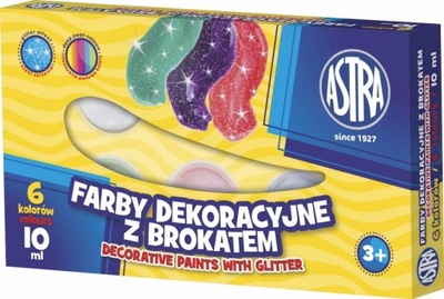 ASTRA FARBY BROKATOWA 6 KOLORÓW - 10ml