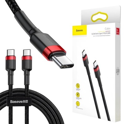 Kabel USB-C Do USB-C Szybkie Ładowanie Baseus PD 60W 3A Power Delivery 2m